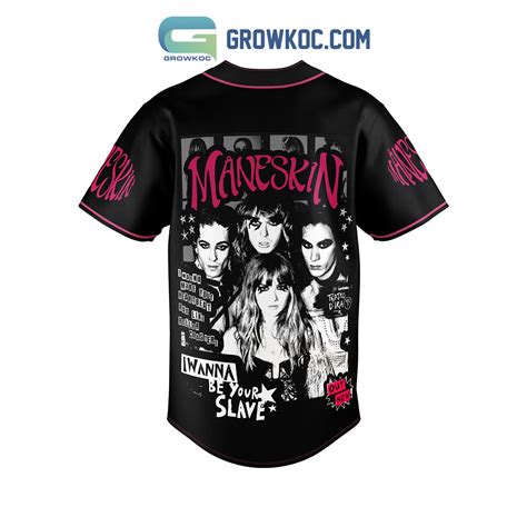 Maneskin Rush World Tour Baseball Jersey - Growkoc