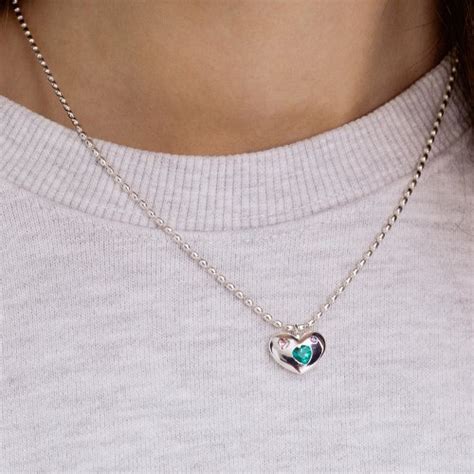 Musinsa Tatiana Silver Heart Cubic Chips Heart Necklace Nz