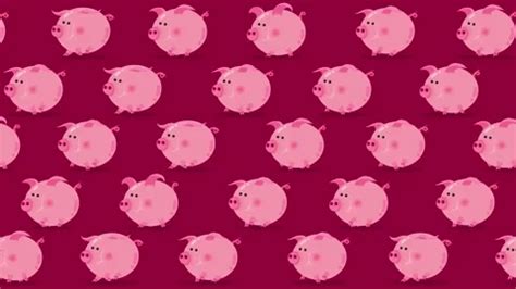 Pig cartoon pink characters wallpaper wa... | Stock Video | Pond5