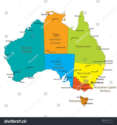 Map Of Australia With Towns And Cities Diaaaart