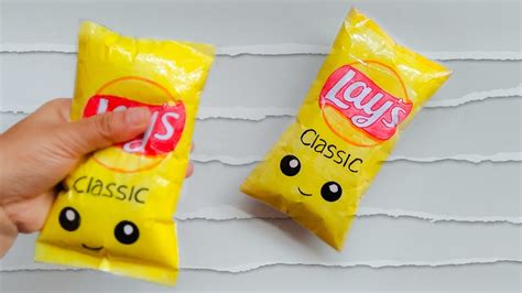 Cara Membuat Squishy Snack Lays Dari Kertas Paper Squishy Youtube