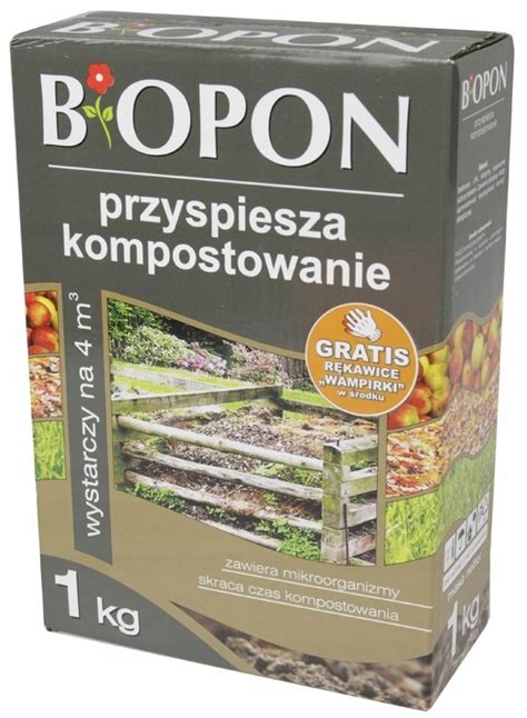 Komposter Nawóz Kompostujący komposter 1kg BIOPON aktywator kompostu