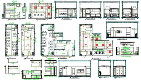 Restaurant Design plan project - Cadbull | Restaurant design plan ...