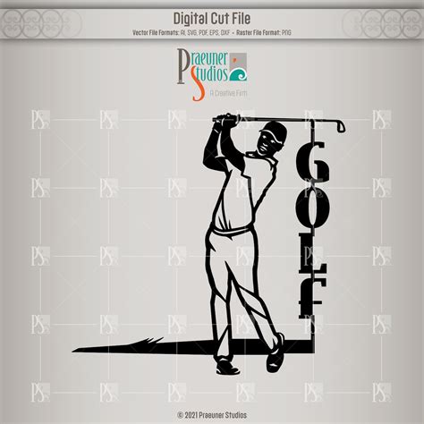 Golf Metal Yard Art Office Wall Decor Golfer Hitting Golf - Etsy