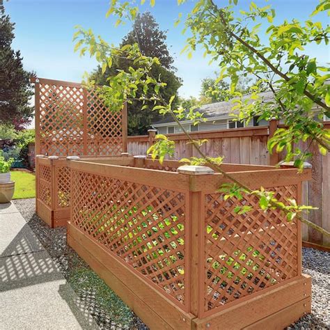 Wood Lattice Garden Fence | Fasci Garden