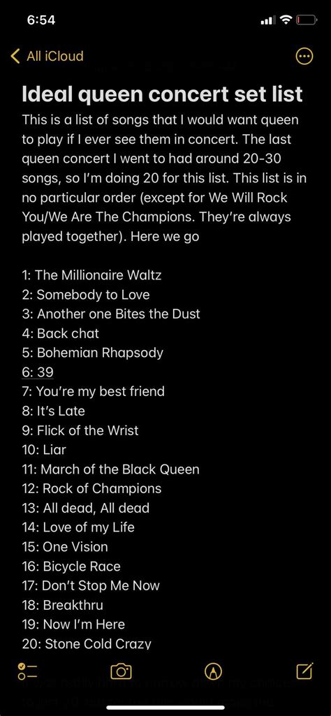 Queen Concert Setlist 2024 - Ellie Hesther