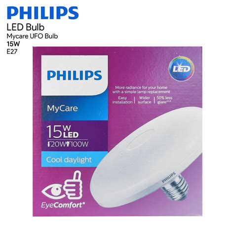 KM Lighting Product Philips MyCare UFO LED Bulb E27 Daylight 15W