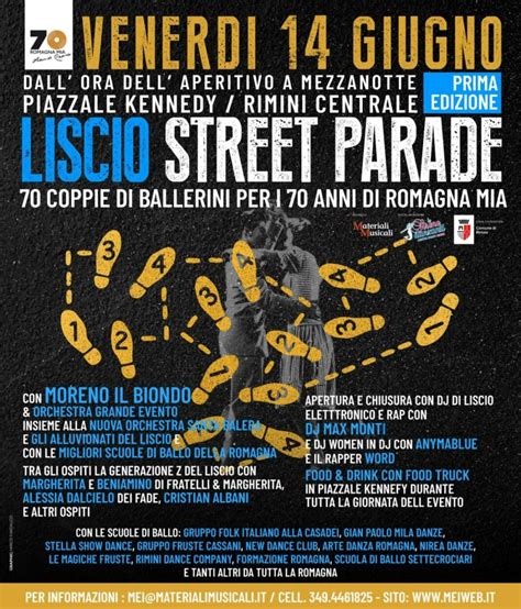 Musica Venerdi 14 Giugno Arriva La Prima Liscio Street Parade A Rimini