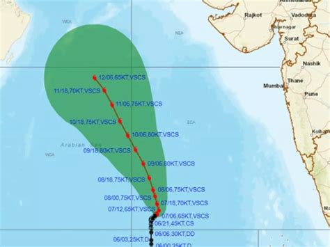 Severe Cyclone Biparjoy Has Intensified Into A Very Severe Cyclonic