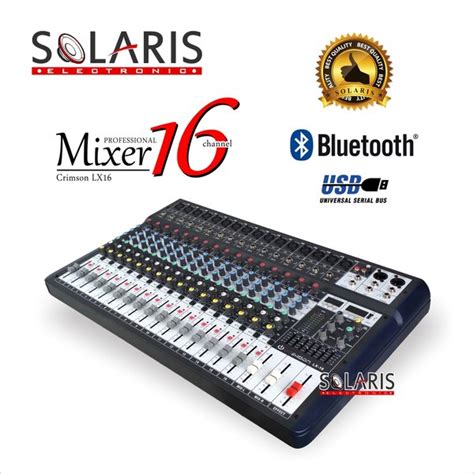 Jual Mixer Channel Crimson Lx Bluetooth Usb Equalizer Di Lapak