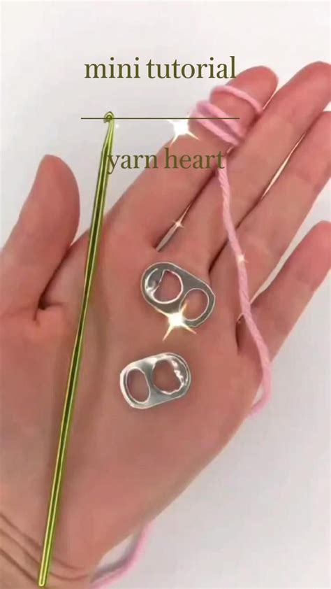 Mini Tutorial Yarn Heart Crochet Tutorial Diy