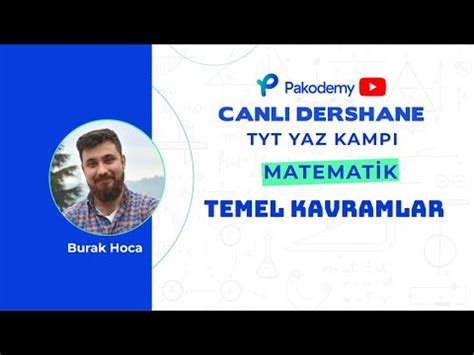 Tyt Matematik Temel Kavramlar Yks Youtube