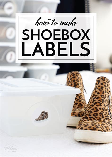 How to Make Shoebox Labels - The Homes I Have Made