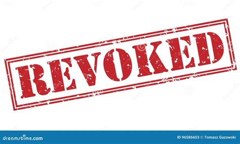 Revoked Sign Or Stamp Vector Illustration Cartoondealer