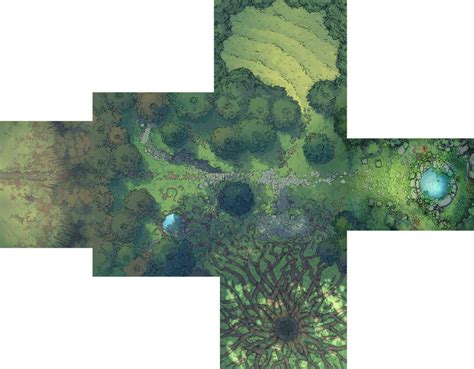 Fairy Glade A 44x32 Fantasy Forest Battle Map By 2 Minute Tabletop