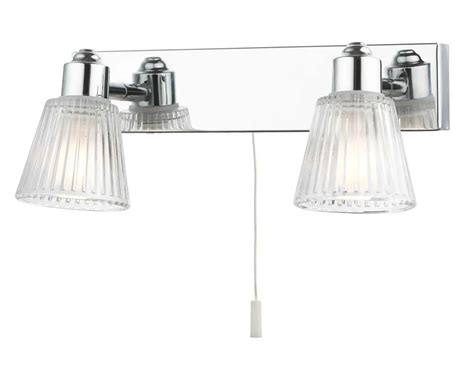 Magnalux Gat02chwl Gatsby 2 Light Bathroom Wall Light Polished Chrome Outsidelightsie