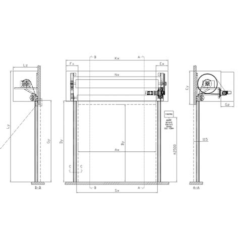 RIDEAU COUPE FEU EI 1 30 EI 2 60 L2400 X H3000