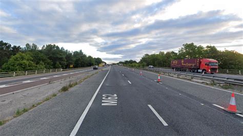 Multi Vehicle Crash Causes Eight Mile Queue On M62 Bbc News