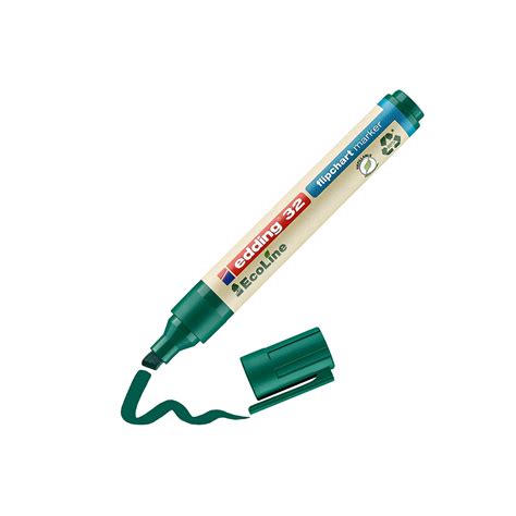 Edding 32 Ecoline Flipchart Marker Green 4 32004 Edd4 32004