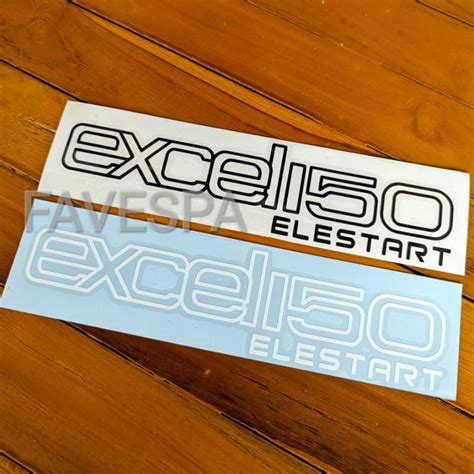 Jual Stiker Logo Tepong Vespa Excel Elestart Cutting Shopee Indonesia