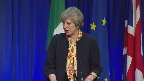 May Wants Frictionless Border With Ireland After Brexit