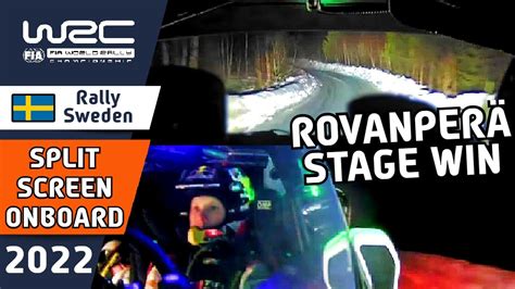 Kalle Rovanper Split Screen Rally Onboard Wrc Rally Sweden