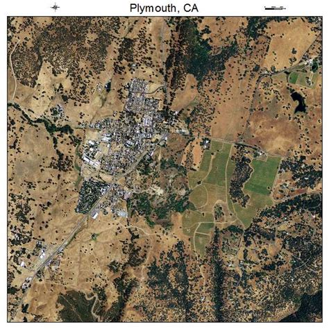 Aerial Photography Map of Plymouth, CA California