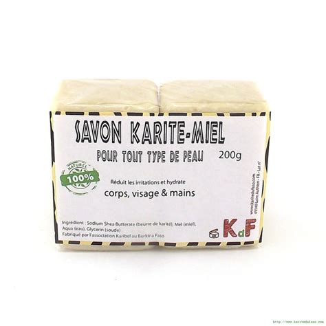 savon au beurre de karité et miel