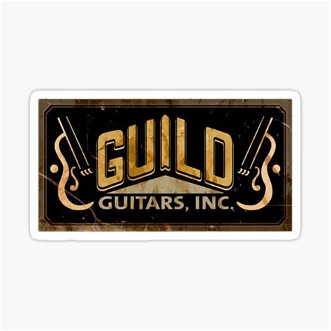 Guild Guitar Sticker For Sale By Power28202 Redbubble