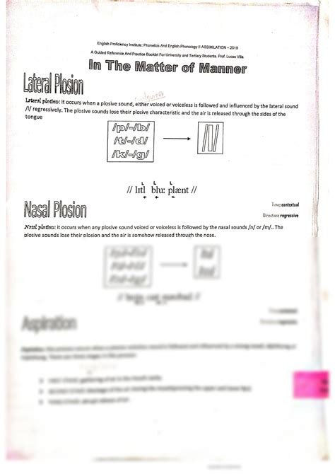 Solution English Phonetics Activity Booklet Ii W Solutions Studypool