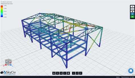 Structural Analysis Results For Shed Warehouse Steel Design Skyciv