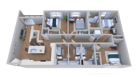 4x4 Upgrade 4 Bed Apartment Noble 2500