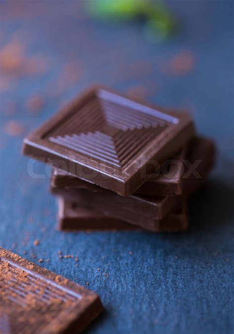 Stack Of Chocolate Stock Image Colourbox