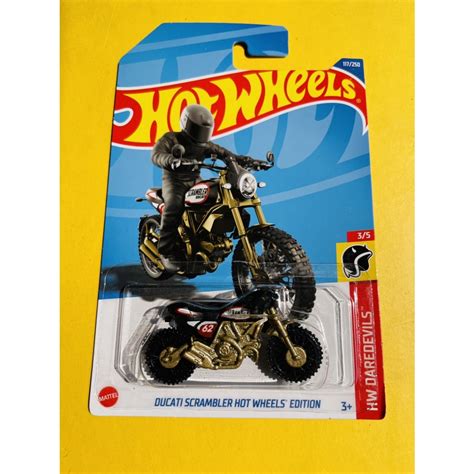 Jual HOTWHEELS HOT WHEELS DUCATI SCRAMBLER EDITION HITAM HW DAREDEVILS