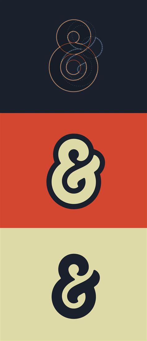 Custom Ampersand Colorful Logo Design Graphic Design Typography