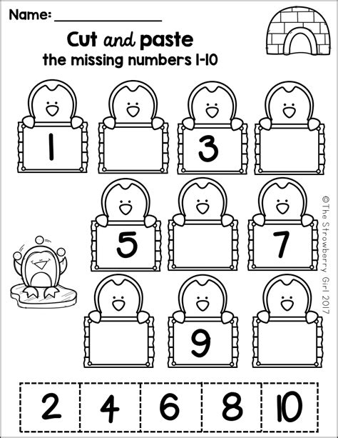 Math Sheets For Kindergarteners