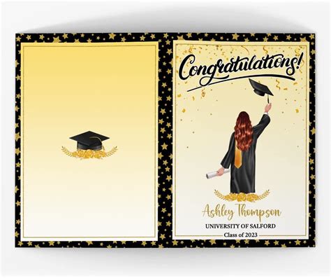 Amazon Winorax Personalized Graduation Cards Congrats Class Of