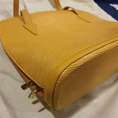 Louis Vuitton Lussac Epi Bag Large Yellow Women S Fashion Bags