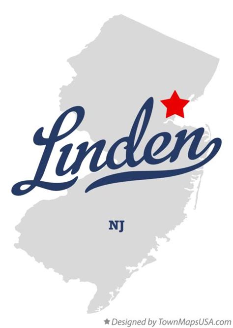 Linden New Jersey Map - Amanda Marigold