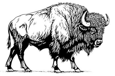 Bison Drawing