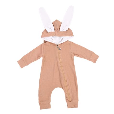 Hooded Bunny Baby Costume Newborn Infant Baby Boys Girls Romper Hooded