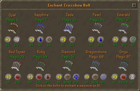 How to enchant bolts osrs