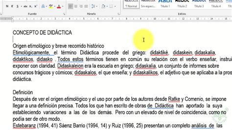 Clase De Computaci N Word Concepto Y Selecci N De Texto