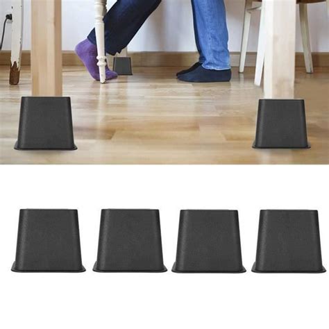 HAOLIP Réhausseur Meuble Réhausseur Pieds de Lit 4pcs Réhausseurs pour