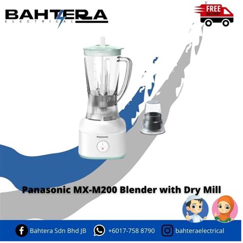 Panasonic Blender With Dry Mill L Durable Lightweight Model Mx