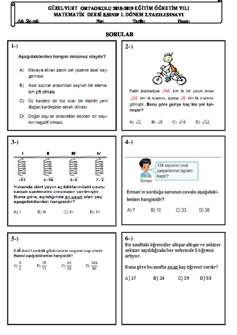 S N F Matematik D Nem Yaz L S Nav Matematik Yaz L Rne I