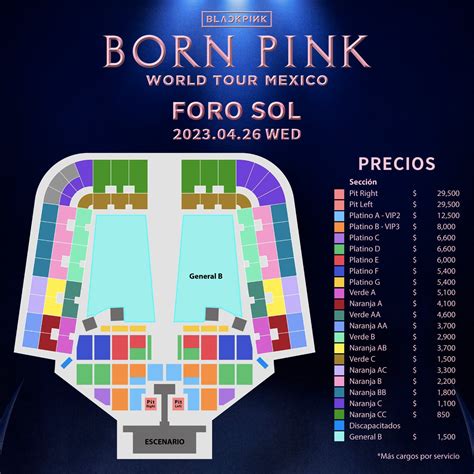 Blackpink En El Foro Sol En Lista De Precios Oficiales