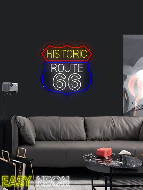 ROUTE 66 BAR Neon Sign. Custom Sign. Neon - Etsy