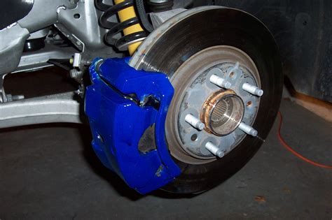 Blue bmw brake calipers