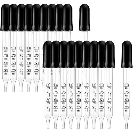 Amazon Eye Dropper Pack Of Bent Straight Tip Calibrated